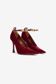 RC Burgundy Pumps With Strap BORDEAUX VWS007-VL356