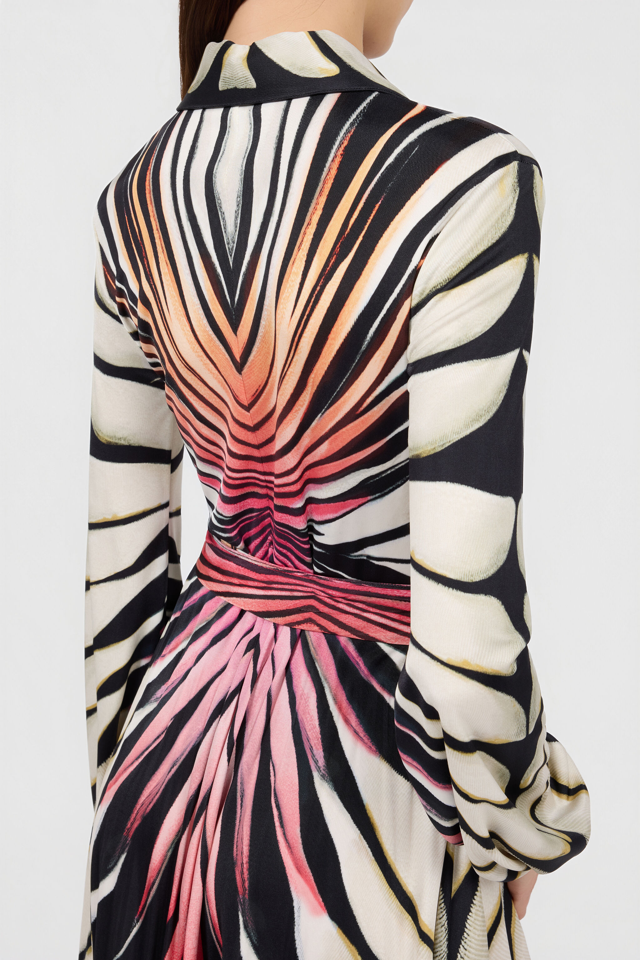 RC Minikleid mit Ray Of Paradise-Druck CORAL XKT108-NUM33