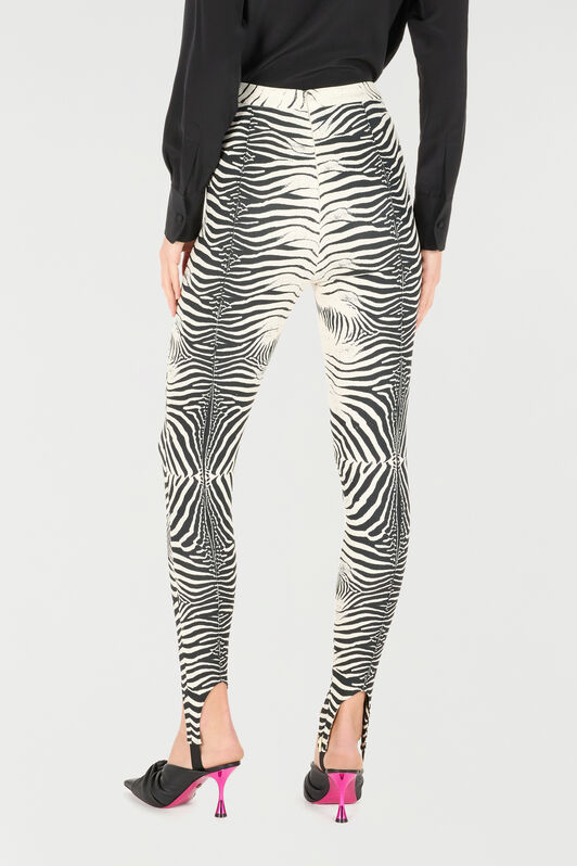 RC Leggings mit Print Zebra Schwarz/Weiß UKT204-ORN49