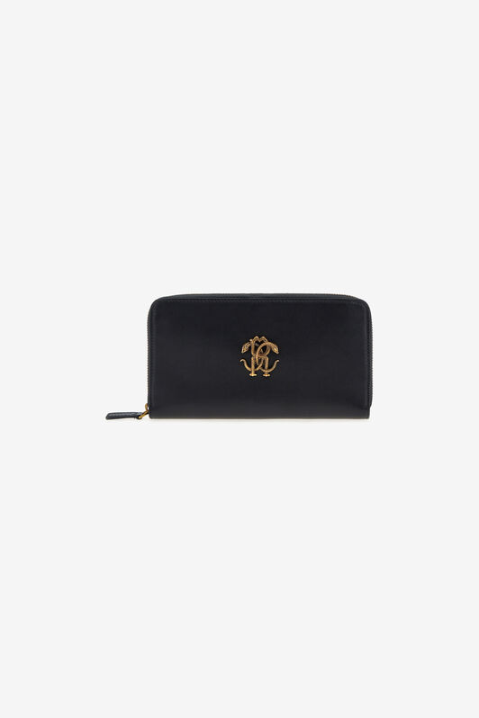RC Cartera De Piel Negra Con Monogram RC Negro SKA001-PZ172