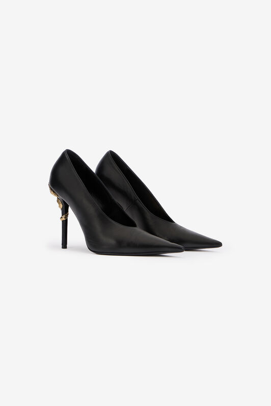 RC Pump Serpentine in pelle BLACK WKS009-PZ319