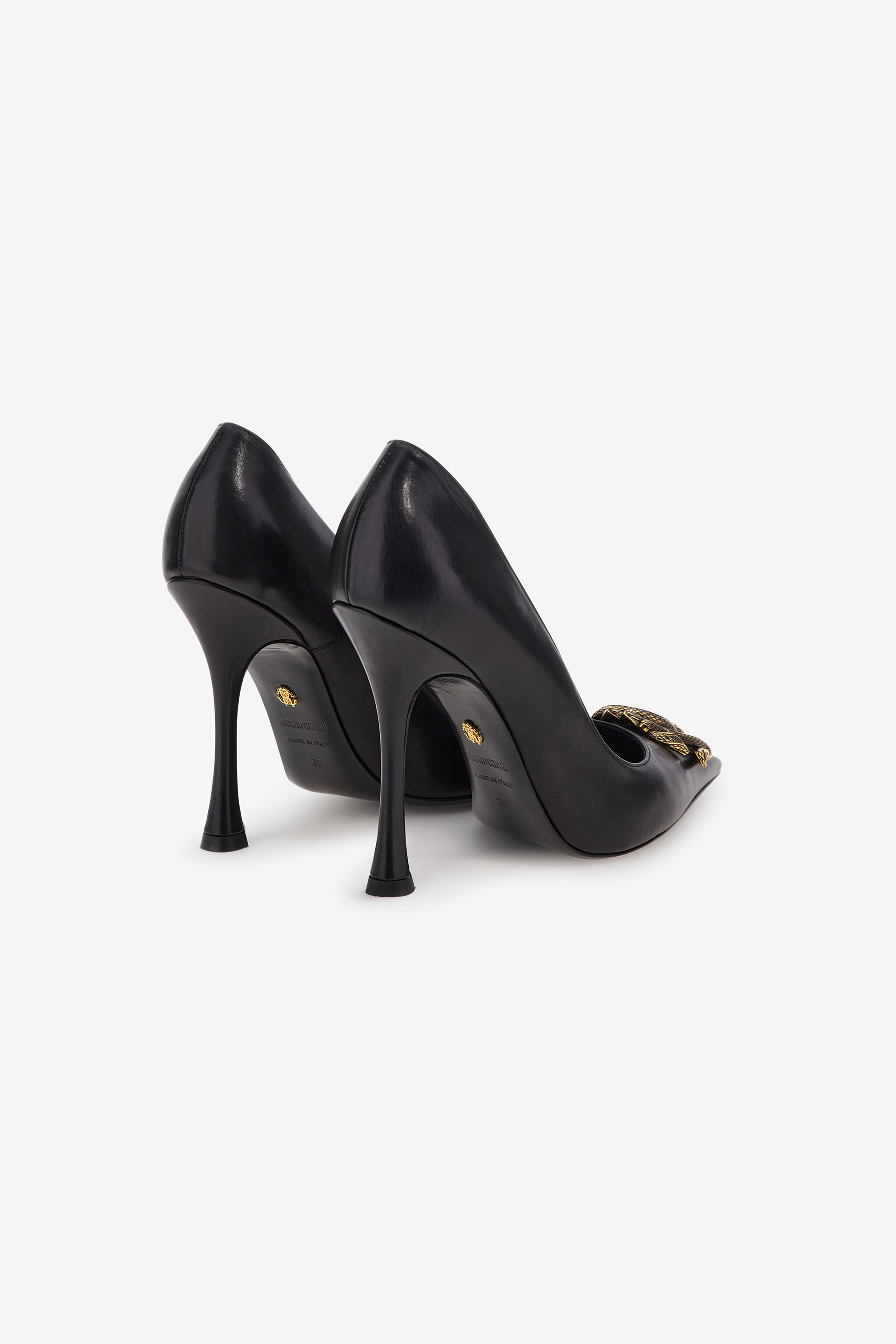 RC Pumps mit Monogram Mirror Snake Schwarz SKS010-PZ200