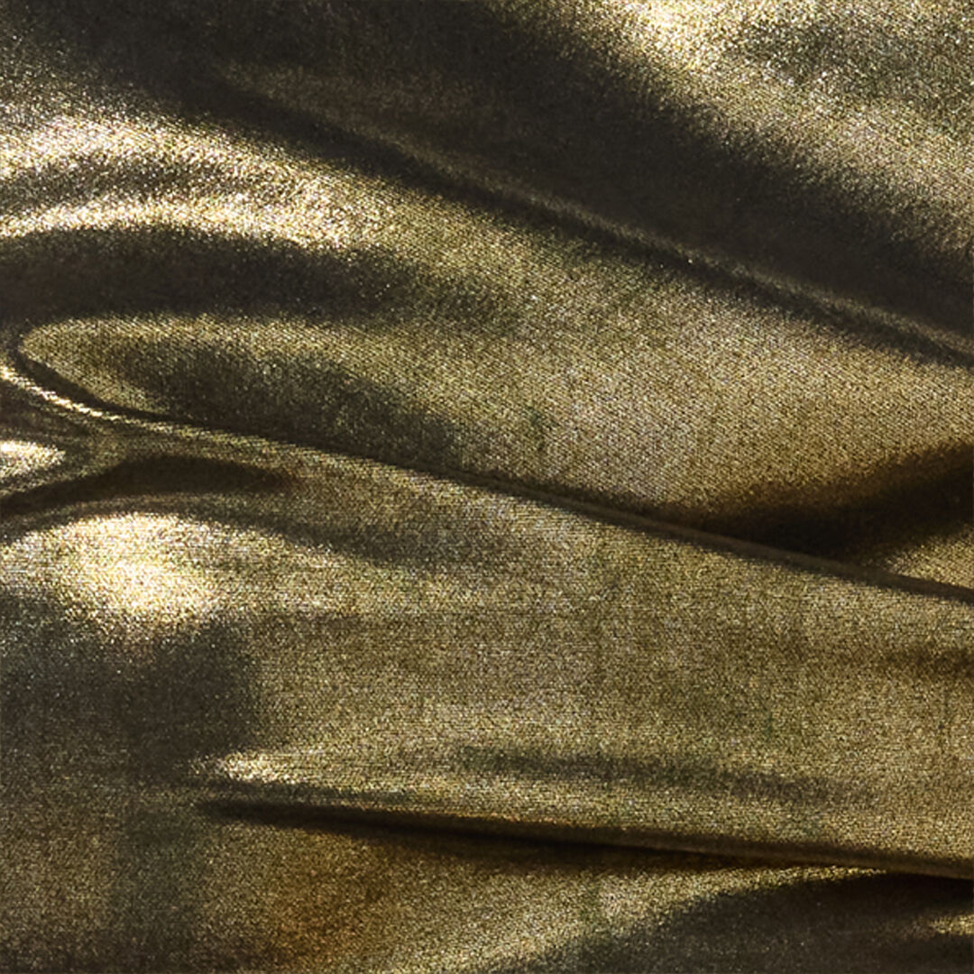 RC Goldfarbenes One-Shoulder-Kleid mit Cut-out GOLD WWT106-JE032