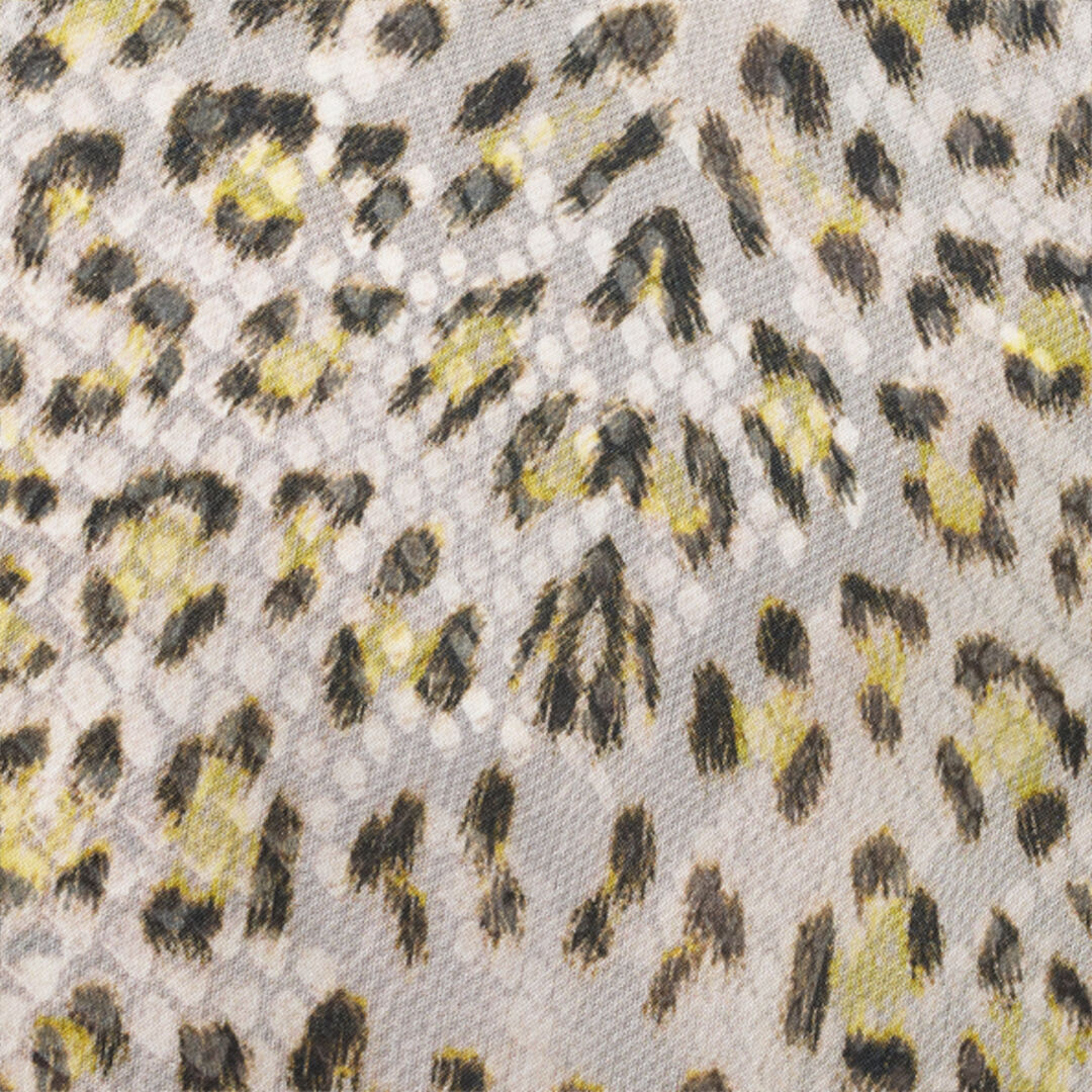 RC Pareo de seda con estampado Baby Jaguar YELLOW/BLACK WQW010-HNR30
