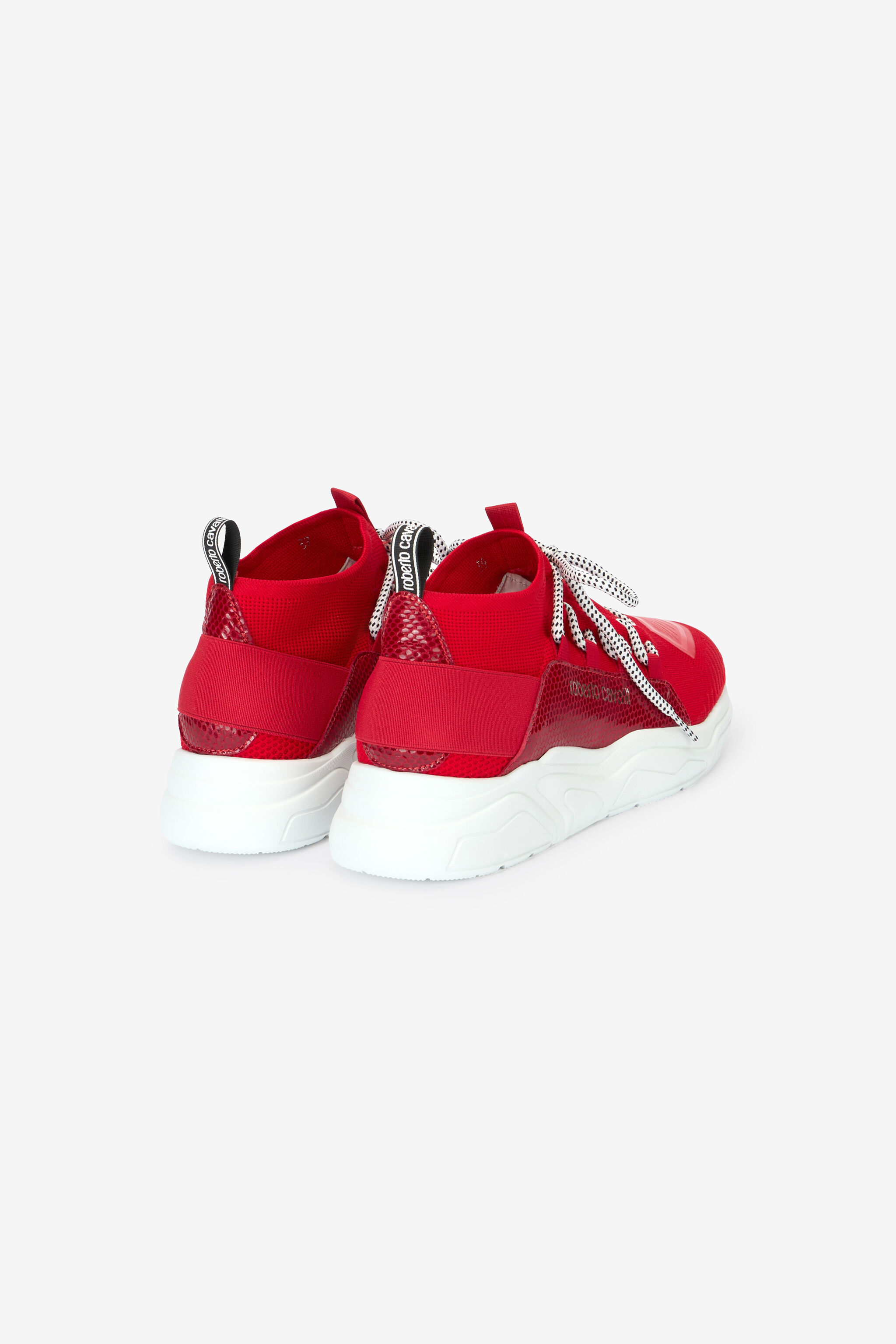 RC Zapatillas Con Apliques Efecto Serpiente Rojo POS01B-PZO06
