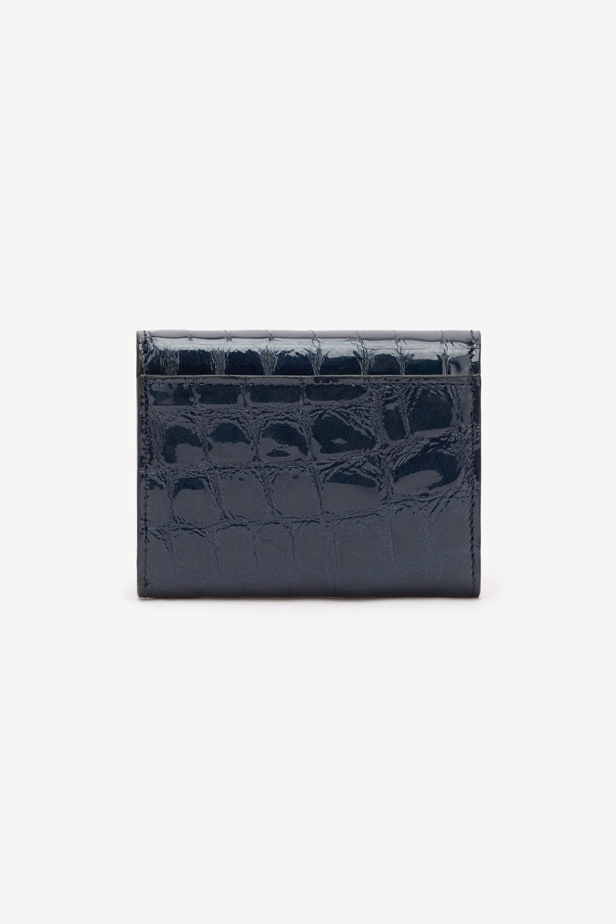 RC Porte-cartes Façon Écailles De Crocodile Bleu foncé TKA002-PZE01