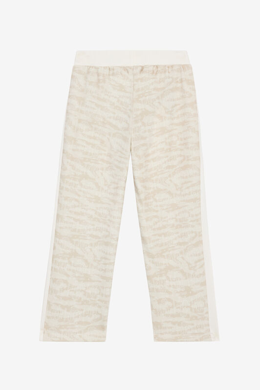 JU Pantalones Deportivos Estampado Piel De Tigre Marfil UJT20F-5OO44