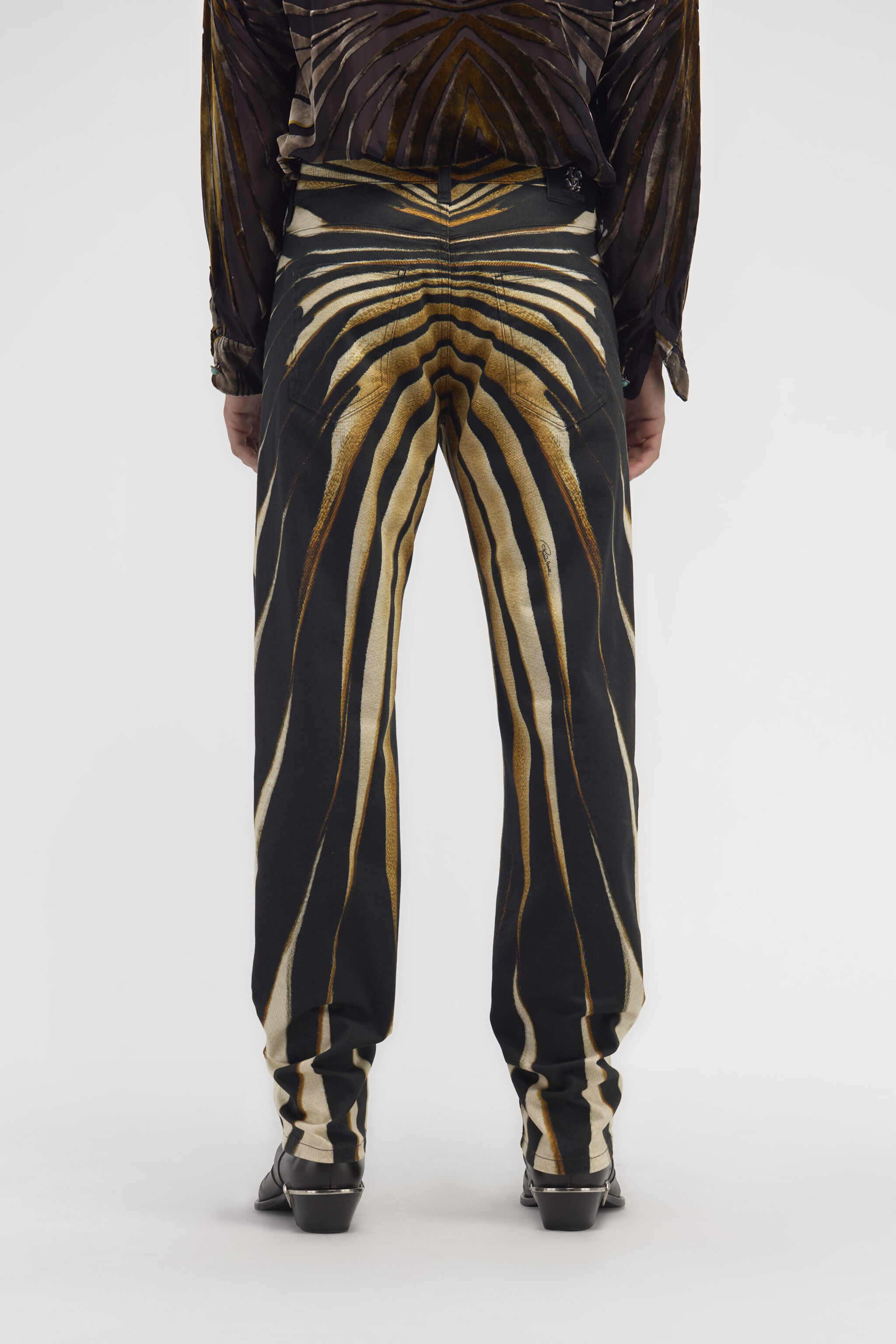 RC Jeans Hosen mit Ray of Gold Druck Gold RMJ211-DXI34