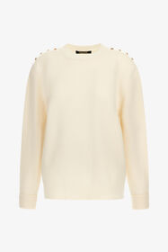 RC Round neck Sweater Ivory TKM621-MQ001