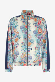 JC Tropical Garden Print Sweatshirt 217 AZZURRO + 582 AR WFT108-WF138