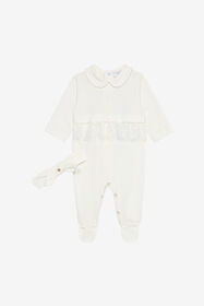 JU Romper Suit And Headband Set White UJT821-JD001