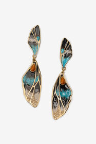 RC Earrings Butterfly MULTI/GOLD XQG009-AM021