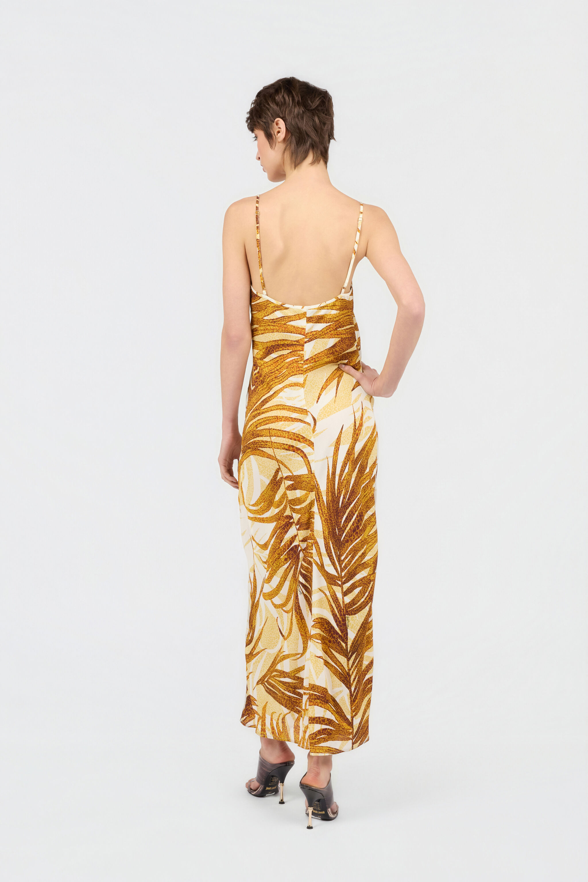 JC Kleid mit Golden Palm-Print DAFFODIL WFT313-WF711