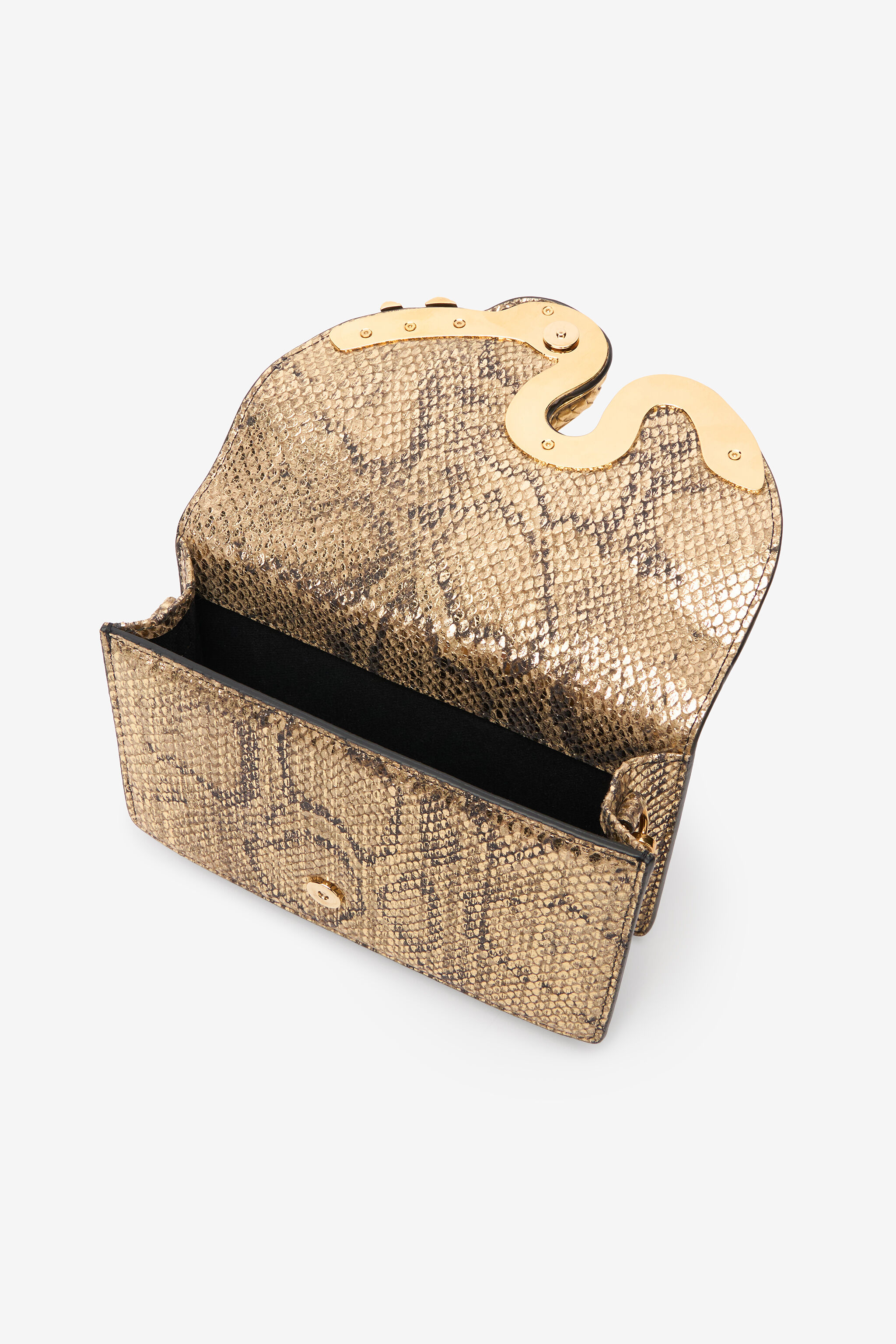 RC Sac à motif python doré et serpent GOLD WWB001-PZS01
