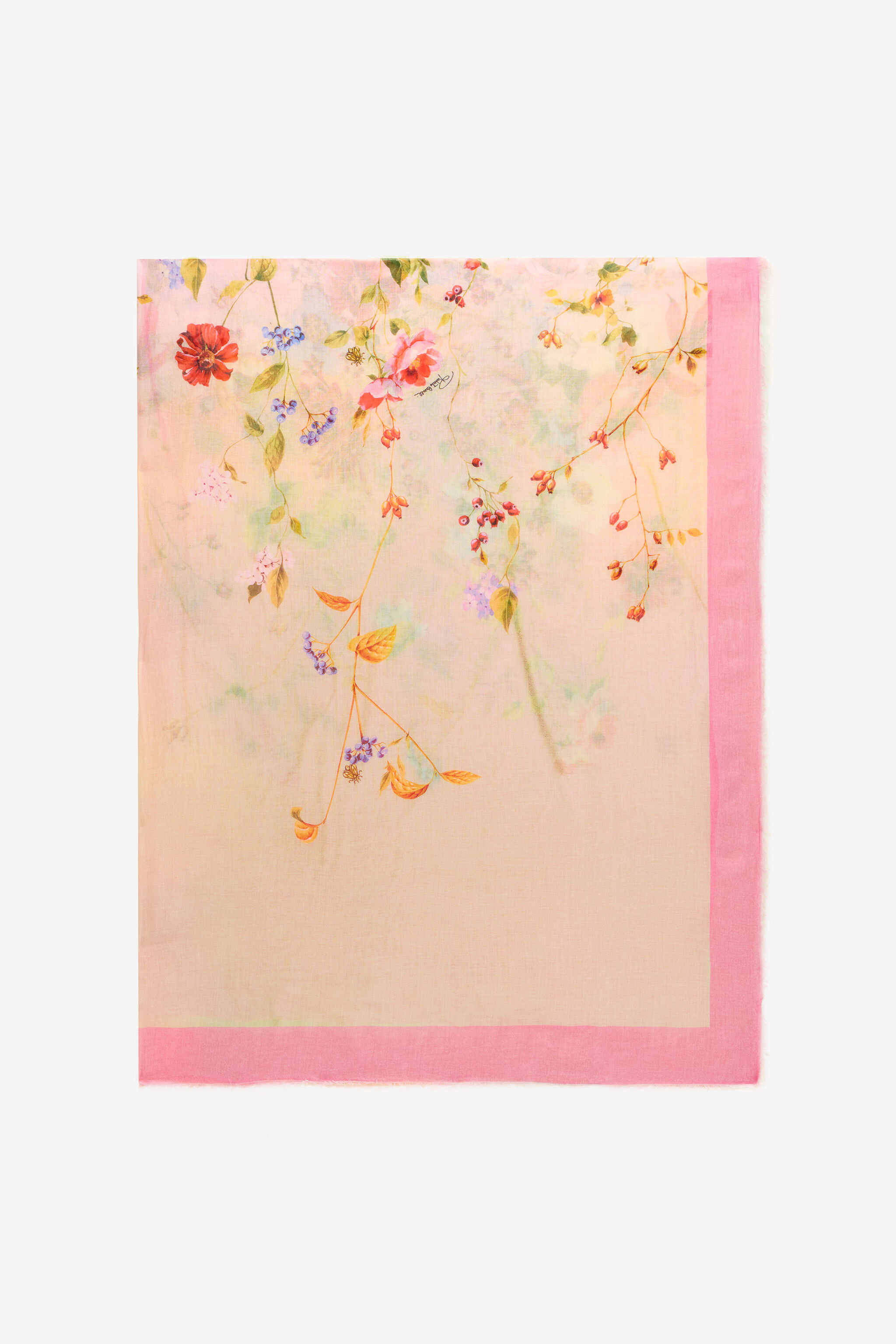 RC Pañuelo De Modal Y Cachemir Con Estampado Miami Flowers MULTICOLOR WQI007-1LR32