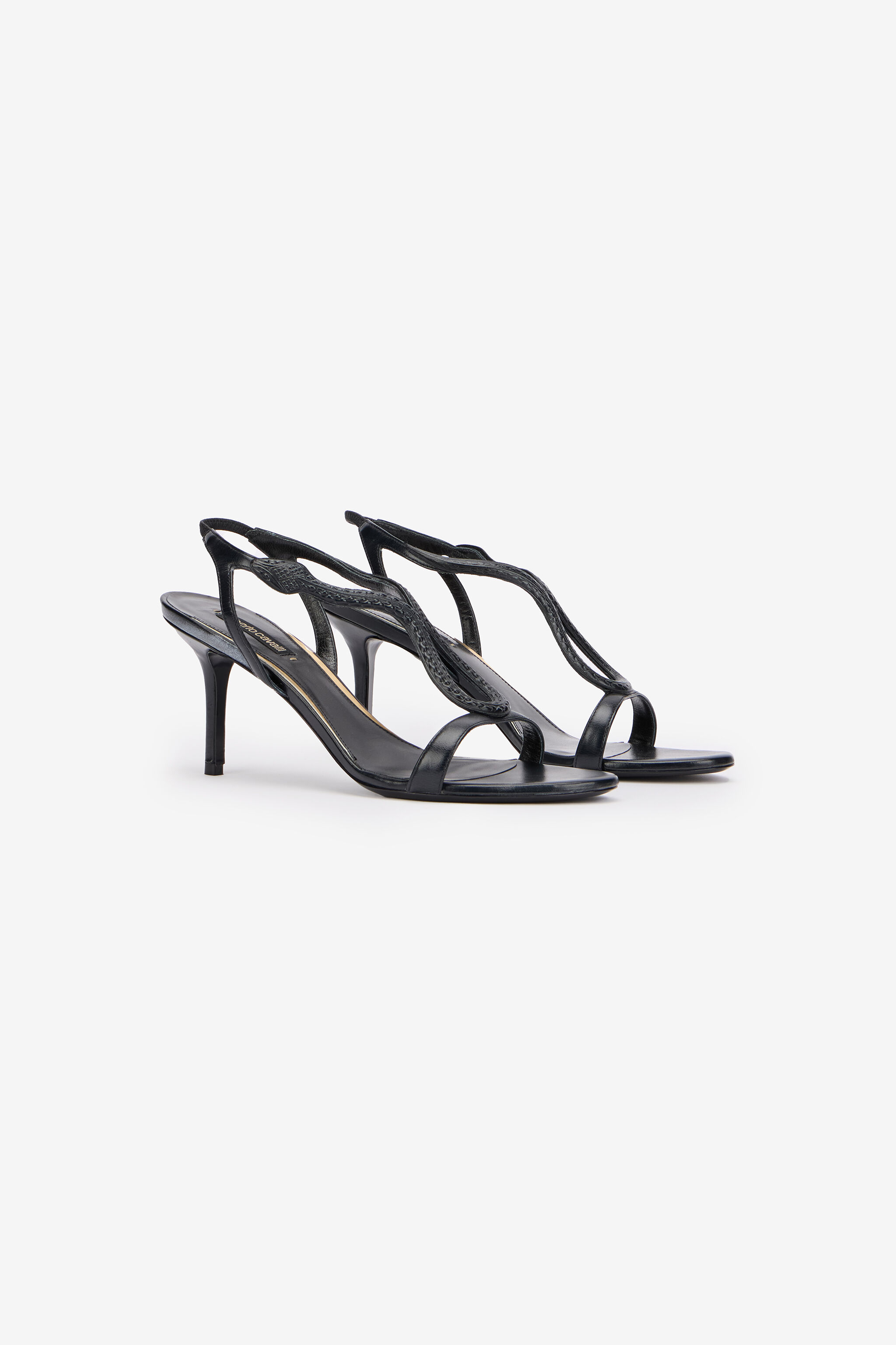 RC Schwarze Lederpumps BLACK WKS005-PZ319