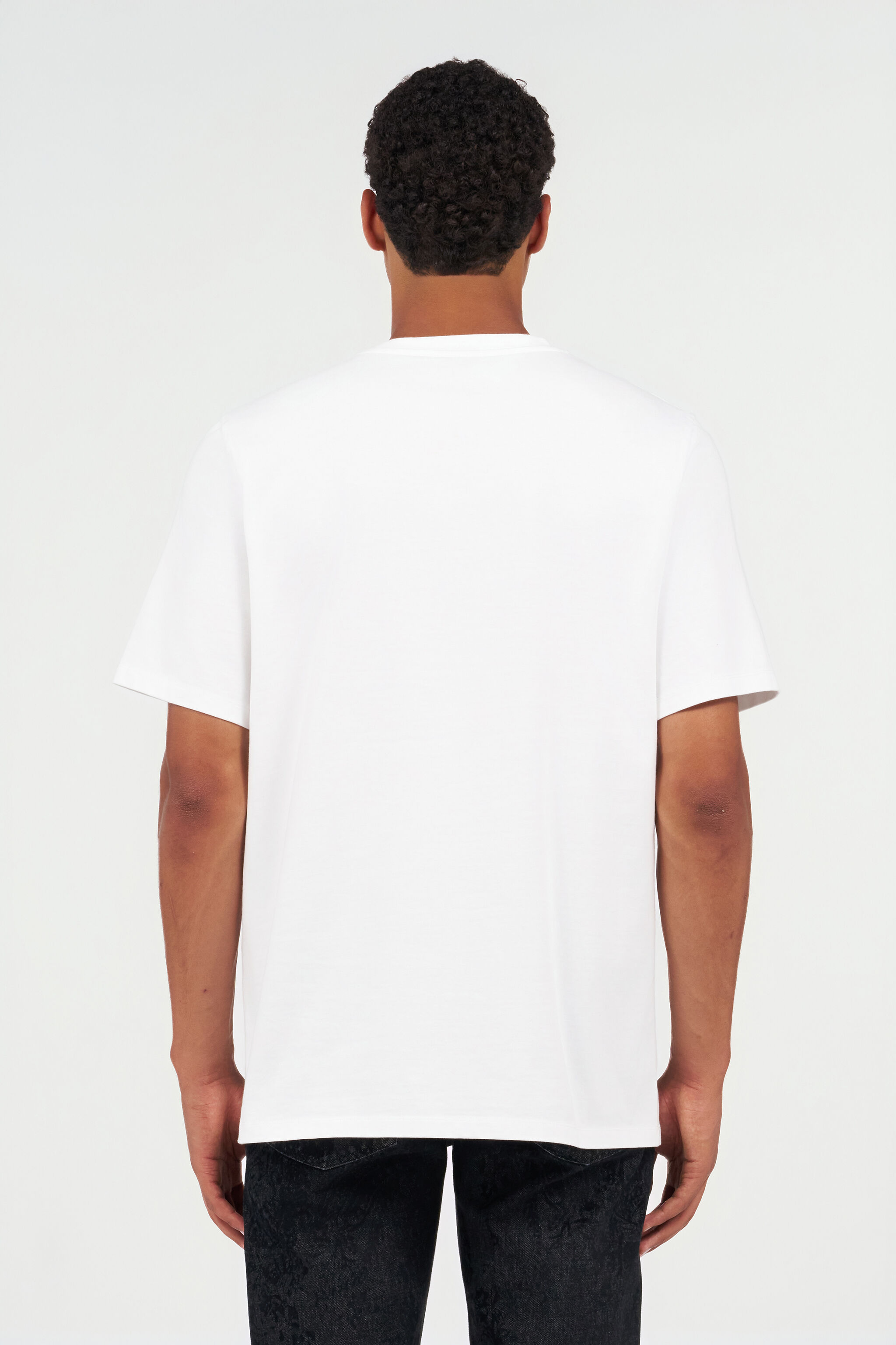 RC Camiseta de algodón con estampado de leopardo WHITE WNT61H-JD060