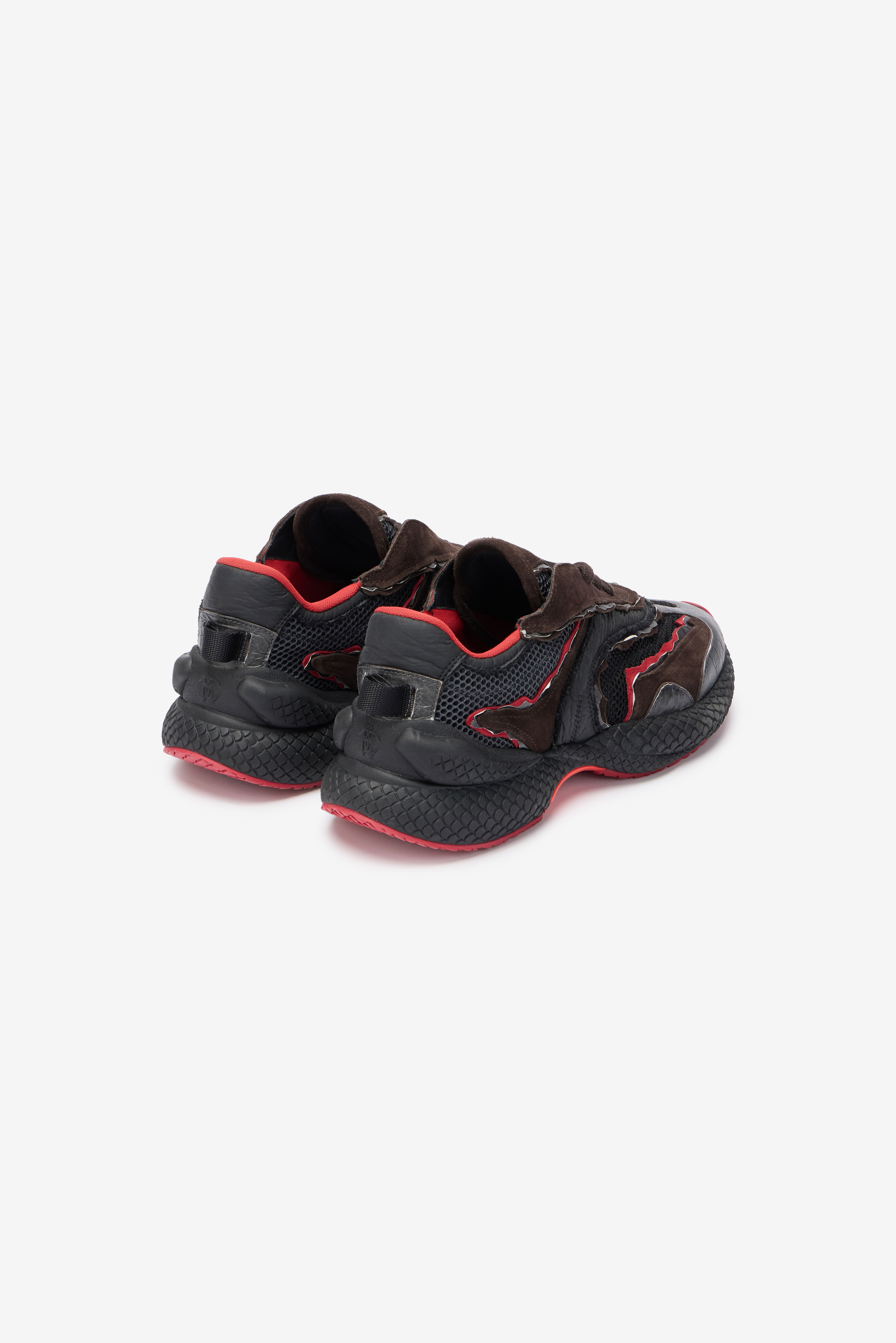 RC Serpentine Sneaker NERO/ROSSO VQS200-PZS69