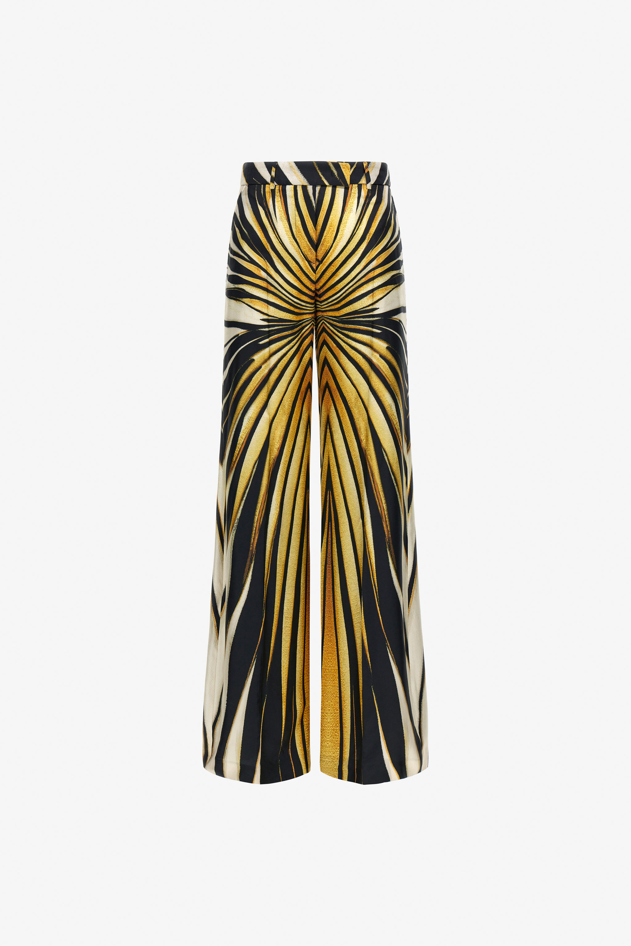 RC Pantalón Palazzo De Seda Estampado Ray Of Gold Oro TKT201-4QM33