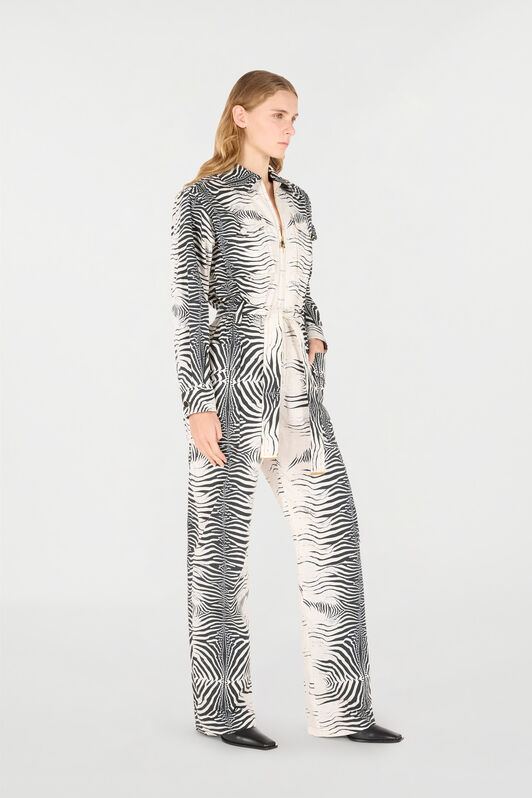 RC Jumpsuit mit Print Zebra Schwarz/Weiß UKT100-3AN49
