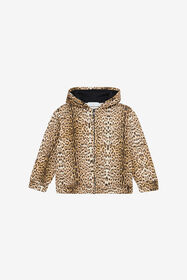 JU Sudadera Con Capucha Y Estampado Jaguar Skin Marrón claro UJT69H-5OO52