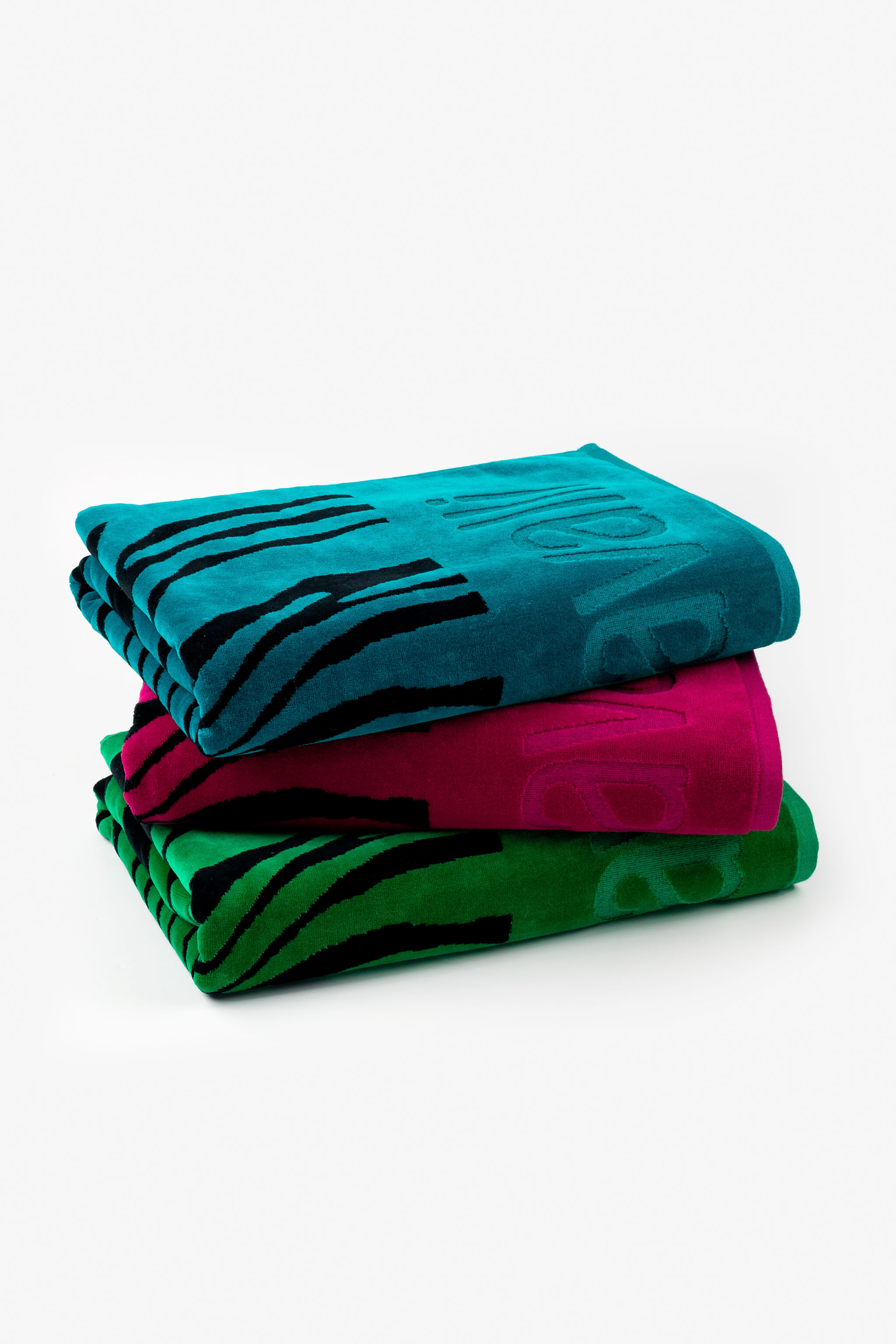 HO Toalla de Playa Estampado Zebra 2000 GREEN UALH09-IH010