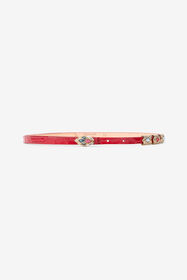 RC Eastern Red Belt with Serpent Head and Crystals ORIENTAL RED VKC004-PZ579
