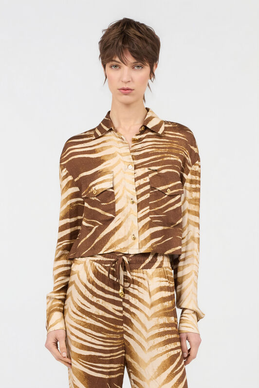 JC Hemd mit Natural Barb-Print SABBIA WFT251-WF649