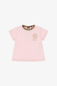JU T-shirt à logo RC Rose TJT603-JD001