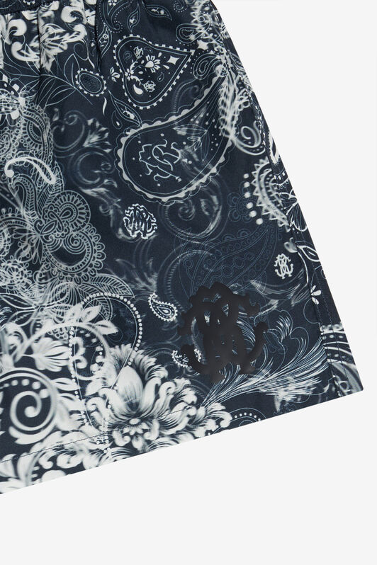 JU Badeboxer mit Paisley-Print CAMOU BLACK WJH00B-5RR15