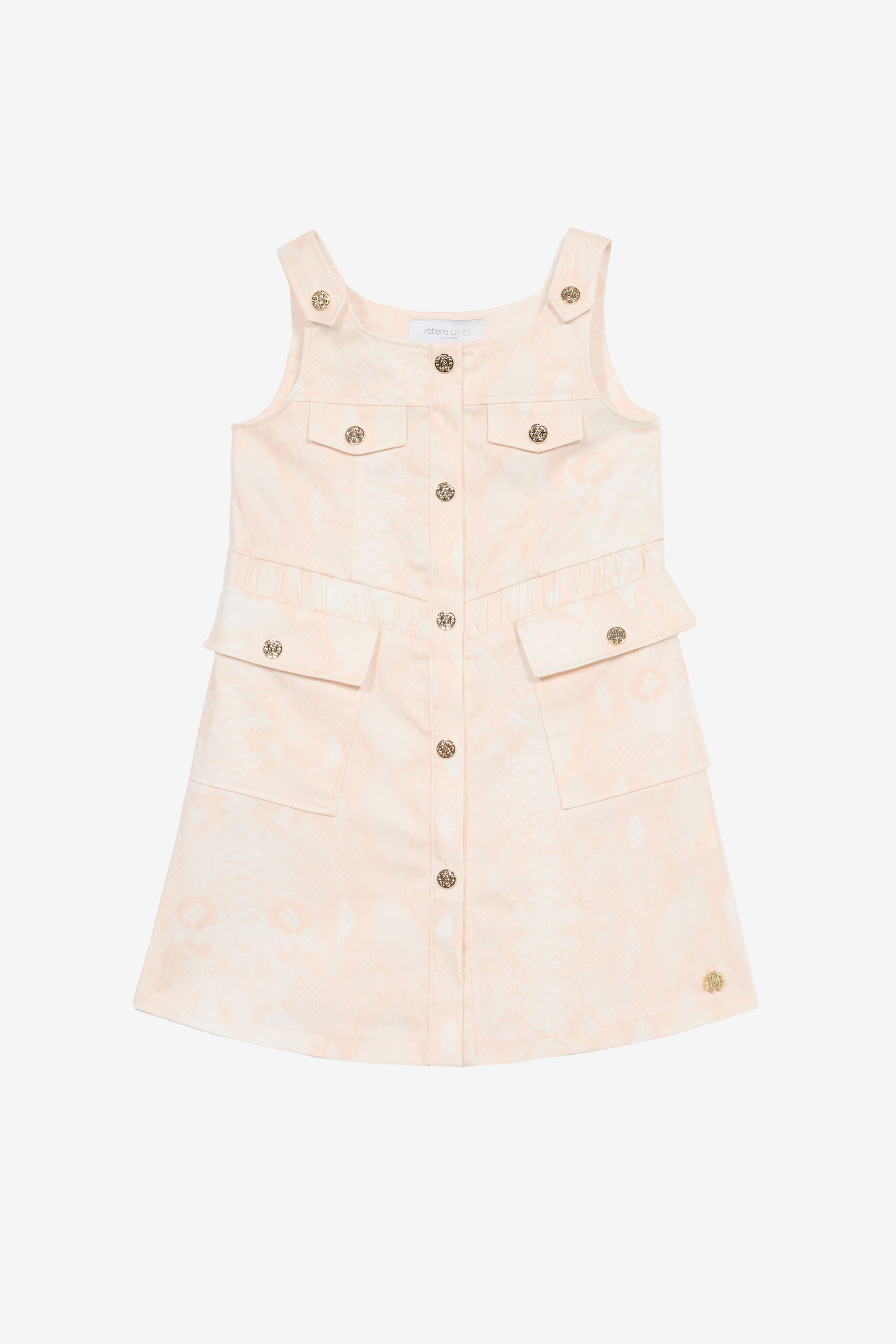 JU Vestido Con Estampado Piel De Serpiente Rosa UJT10D-6SO53