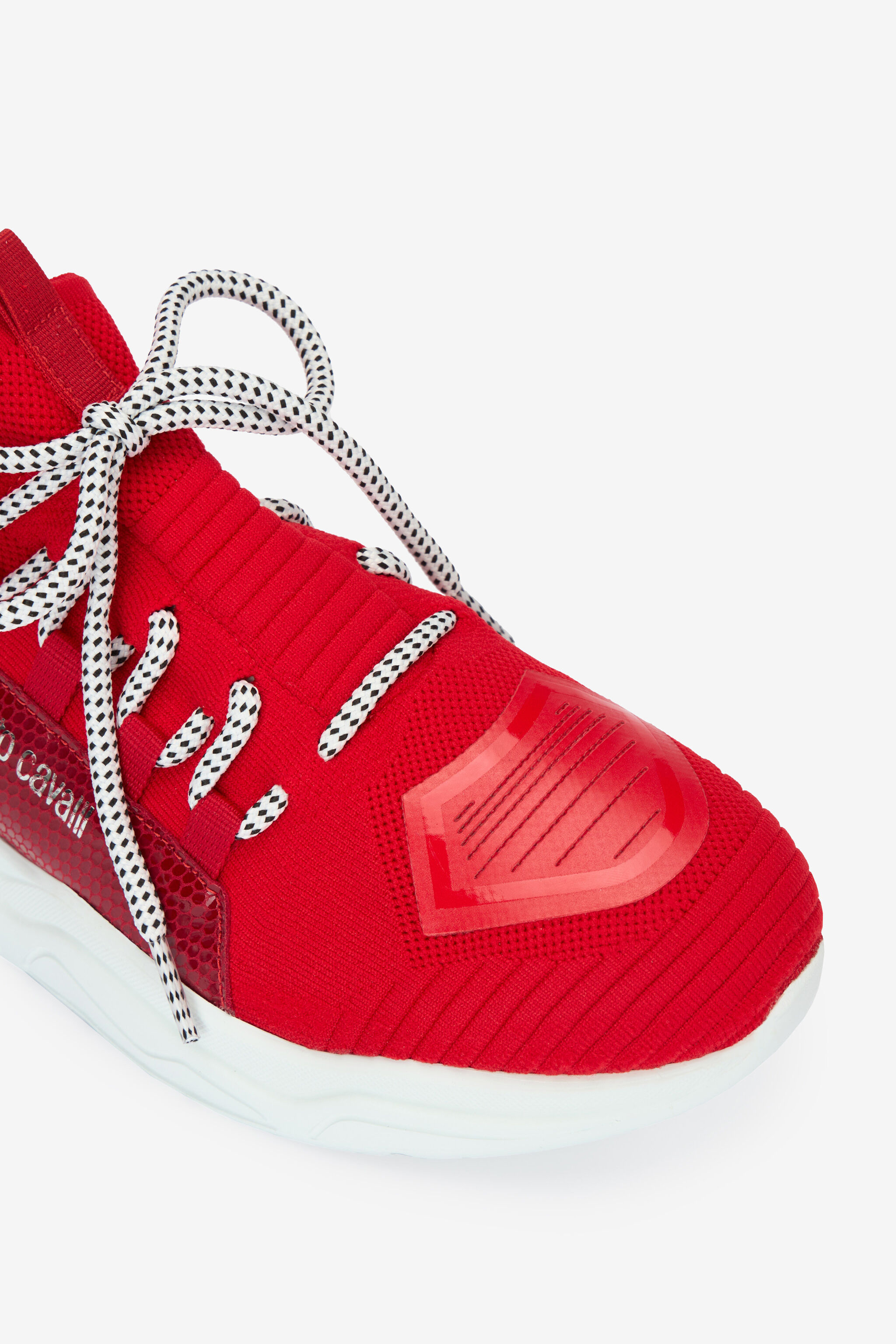 RC Zapatillas Con Apliques Efecto Serpiente Rojo POS01B-PZO06