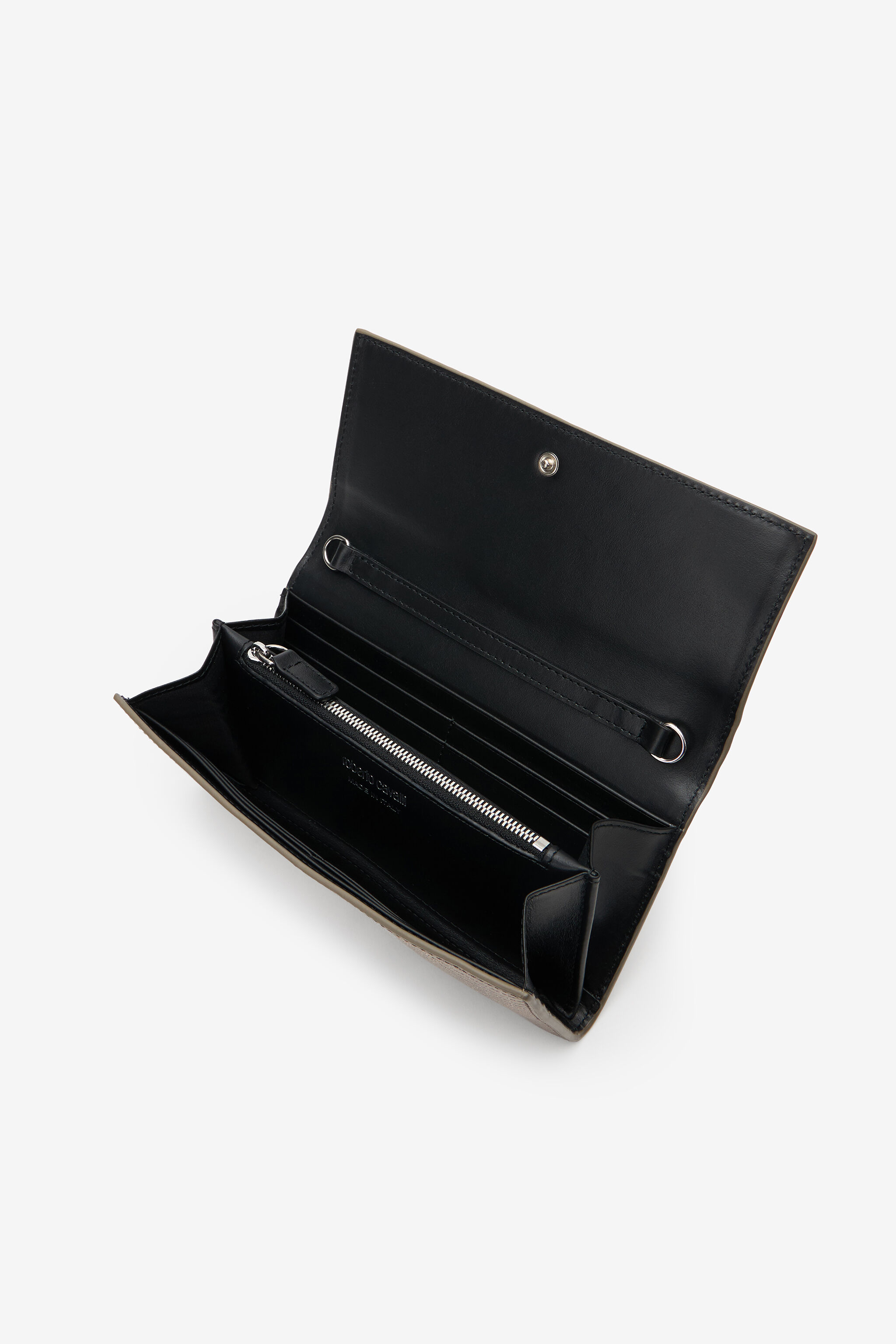 RC Serpentine Wallet on Chain in Gold mit Eidechseneffekt SILVER WKA017-PZS14