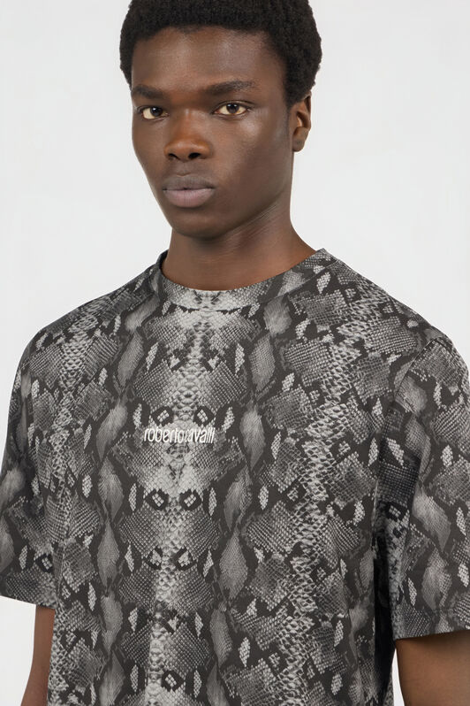 RC T-Shirt Mit Python-Print PYTHON DARK GREY SOT60L-JD020