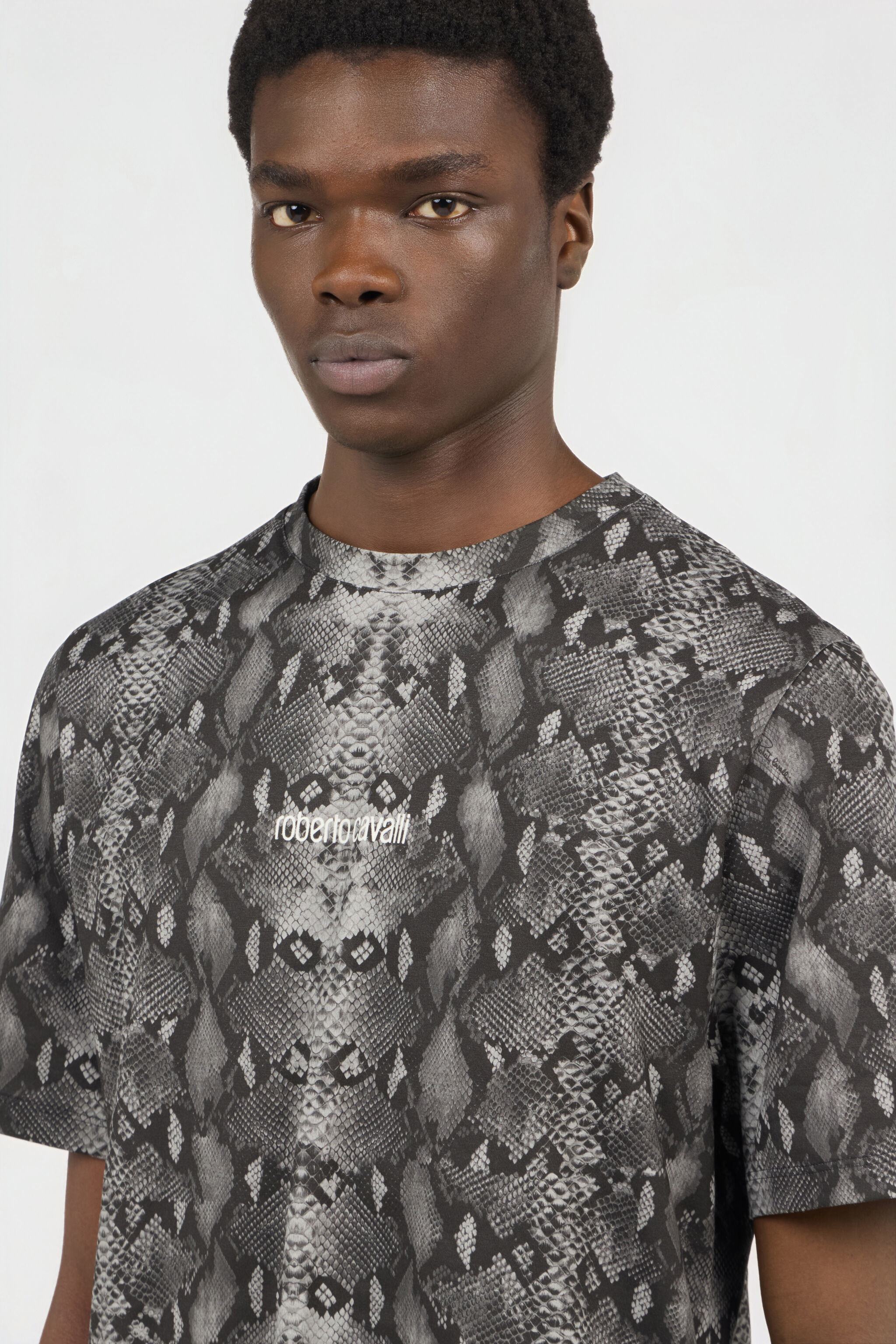 RC T-Shirt Mit Python-Print PYTHON DARK GREY SOT60L-JD020