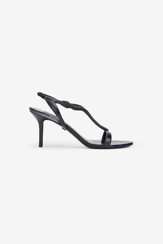 RC Schwarze Lederpumps BLACK WKS005-PZ319