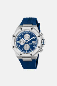 RC Roberto Cavalli by Franck Muller Men watch SILVER DARK BLUE UALT07-IT536