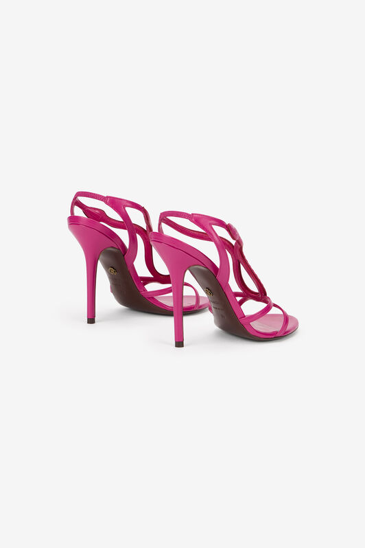 RC Ledersandalen mit Schlangenmotiv FUCHSIA WQS012-PZ319