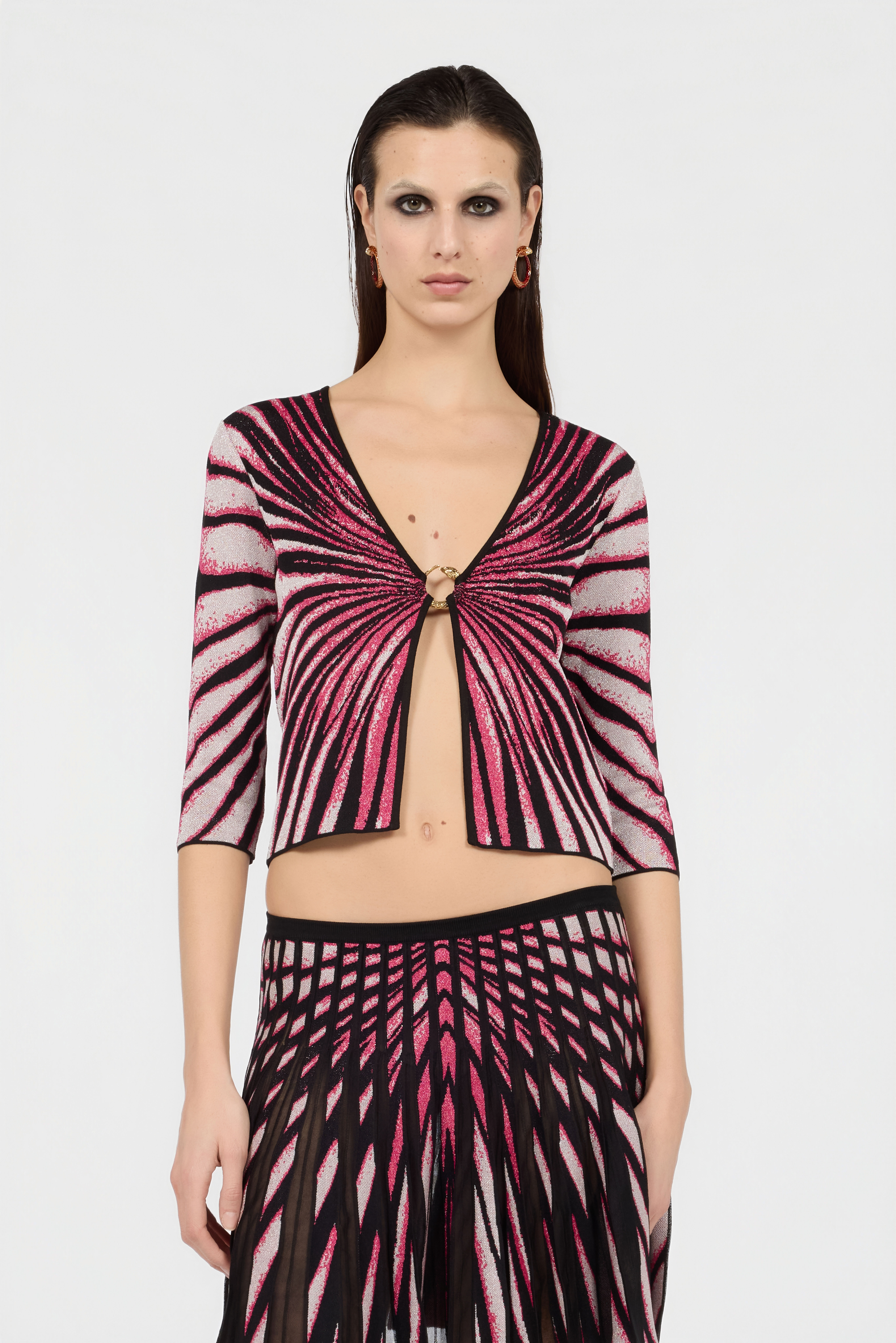 RC Cardigan Imprimé Ray Of Paradise MAGENTA XKM600-MI150