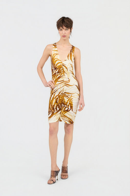 JC Abito Mini Con Stampa Golden Palm DAFFODIL WFT293-WF691