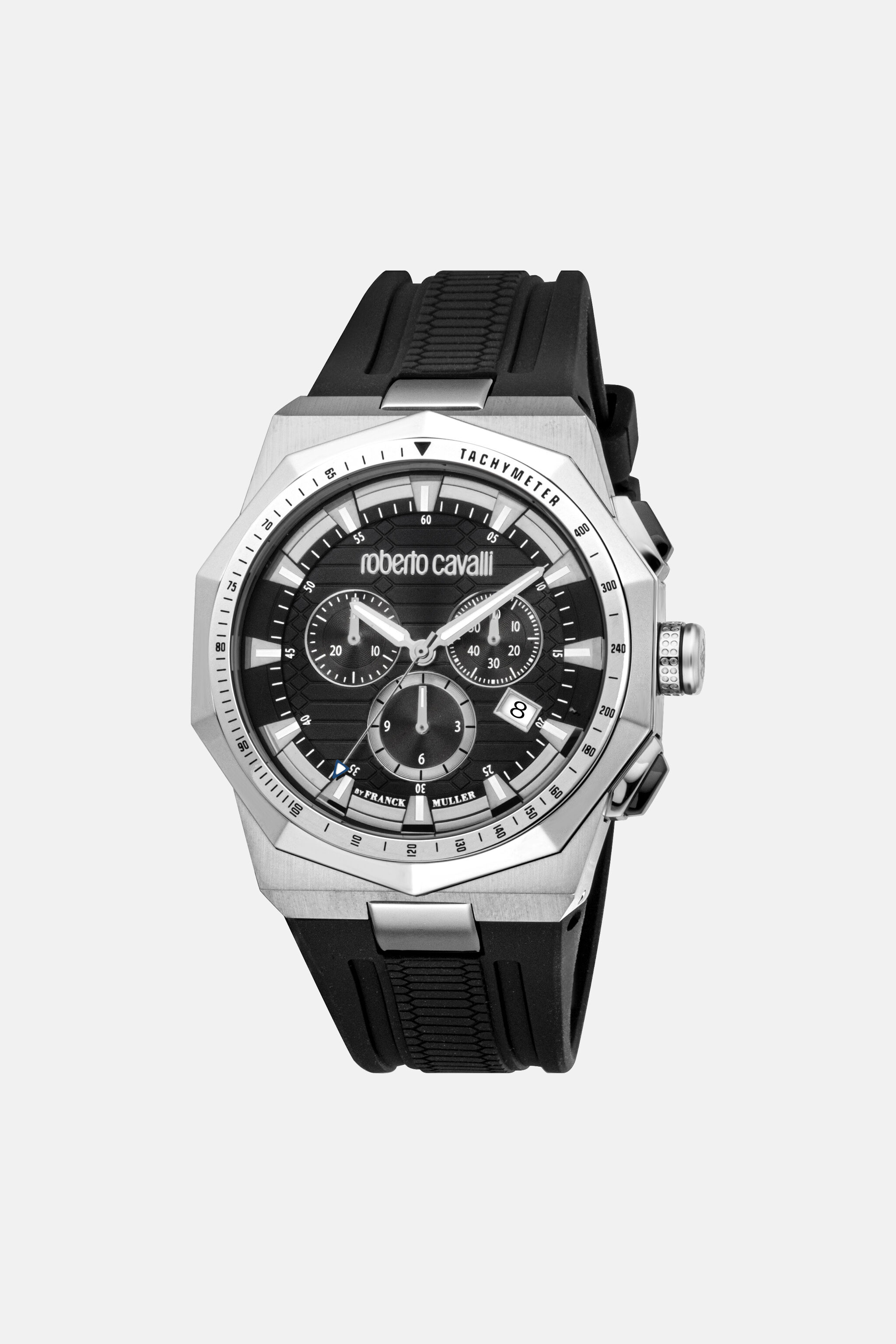 RC Cronografo da Uomo Roberto Cavalli by Franck Muller BLACK SILVER VALG21-IG404