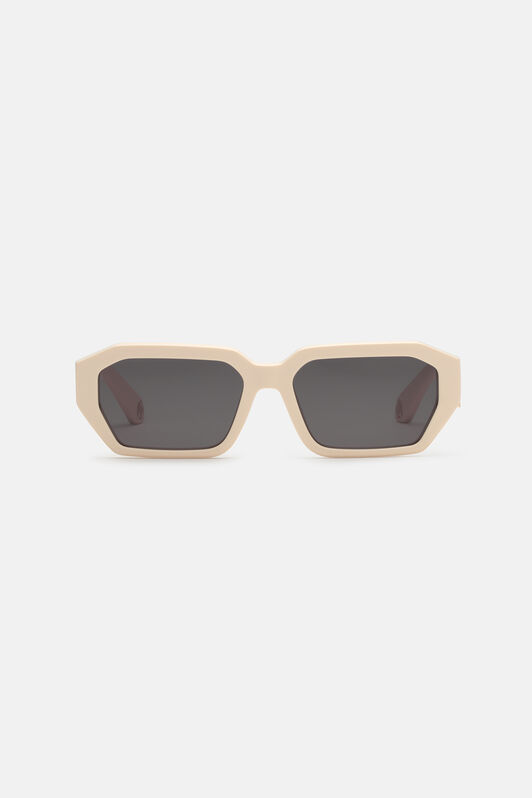 RC Sunglasses with wide rectangular front and fangs Marrón claro ALD031-ID194