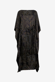 RC Ornamental Black Print Dress BLACK WKT180-SZR36