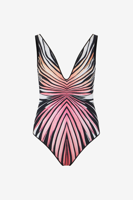RC Badeanzug Mit Ray Of Paradise-Print CORAL XKW008-HVM33