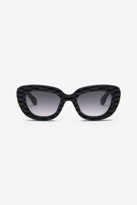 RC Sunglasses with wide bold cat-eye front Black UALD02-ID197