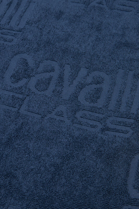 CL Drap De Plage Avec Logo Cavalli Class All-Over Navy QXH01I-RXL03