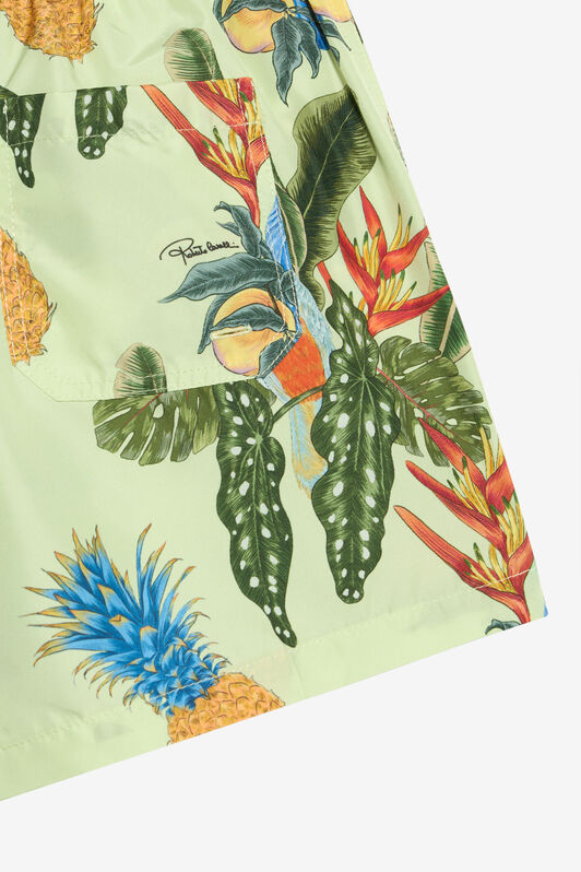 JU Bade-Boxershorts mit Tropicana-Print ORANGE WJH00D-7MR12