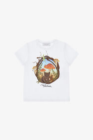 JU T-shirt imprimé Blanc TJT64M-JD001