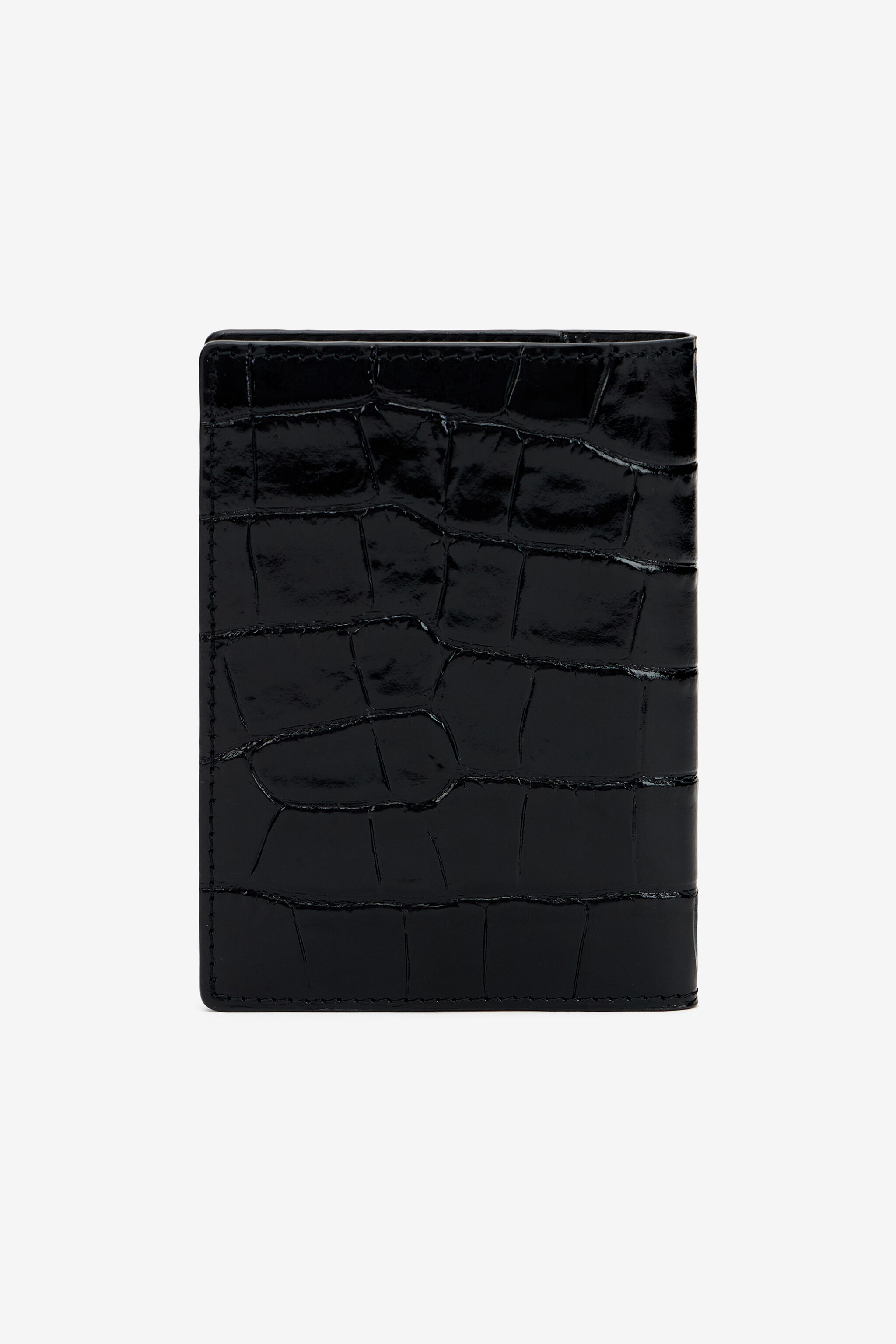 RC Cartera de piel con efecto cocodrilo BLACK WRA003-PZ975