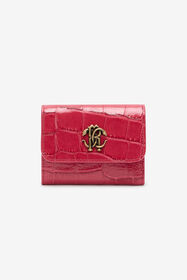 RC Crocodile-Effect Square Card Holder Fuchsia VKA002-PZ975